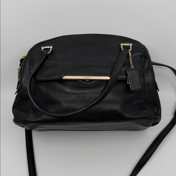 Coach Handbags - Coach Black Leather Shoulder Bag